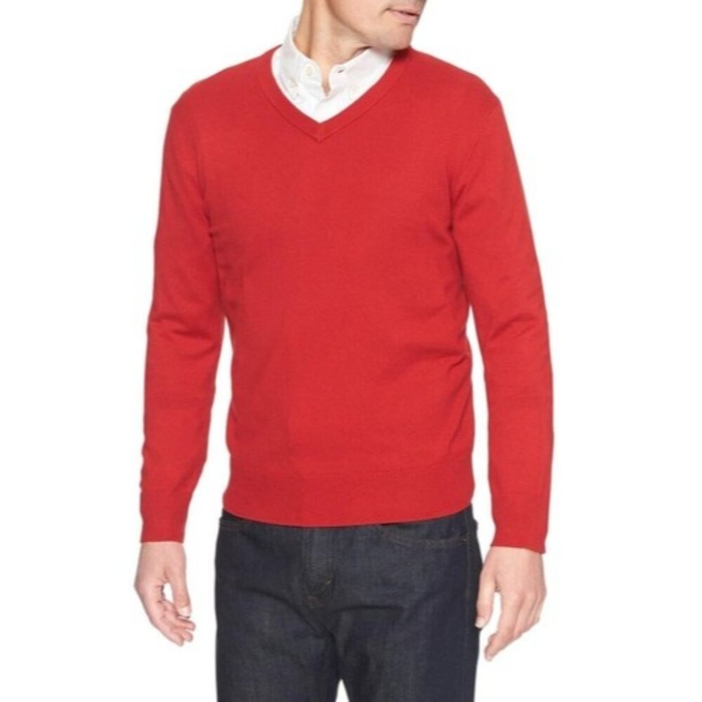 Premium Luxe V-Neck Sweater Medium